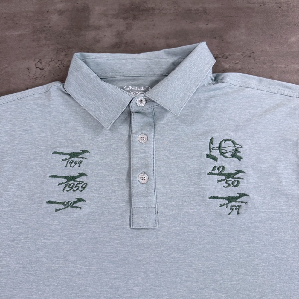 La Quinta Country‎ Club Golf Straight Down Polo Shirt Mens M Light Baby Blue